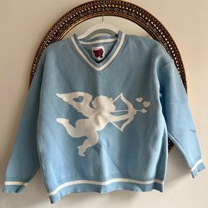 Sweater with angel print